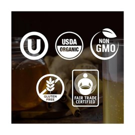 Wholesome Sweeteners Wholesome Sweeteners 16-Ounce Organic Honey Bottle, 100% Pure, Fair Trade Certified, Non GMO Project Verified & Gluten Free, 1 Pack