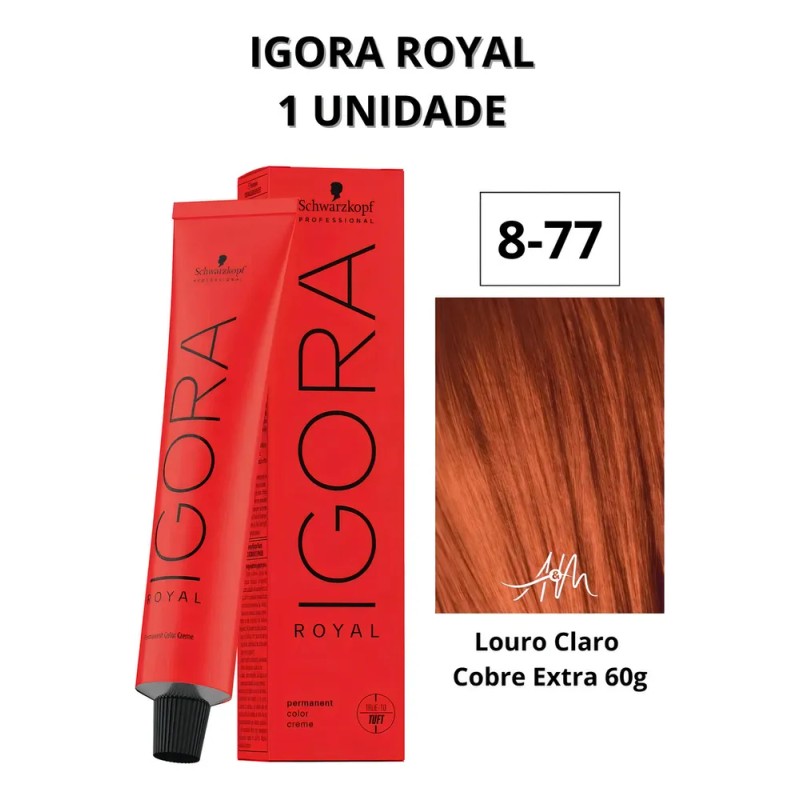 Tinte Schwarzkopf Professional Igora royal Reds tono 8-77 para cabello