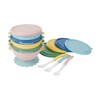 Badabulle Funcolor Bowls - Set of 5 Porridge Bowls &