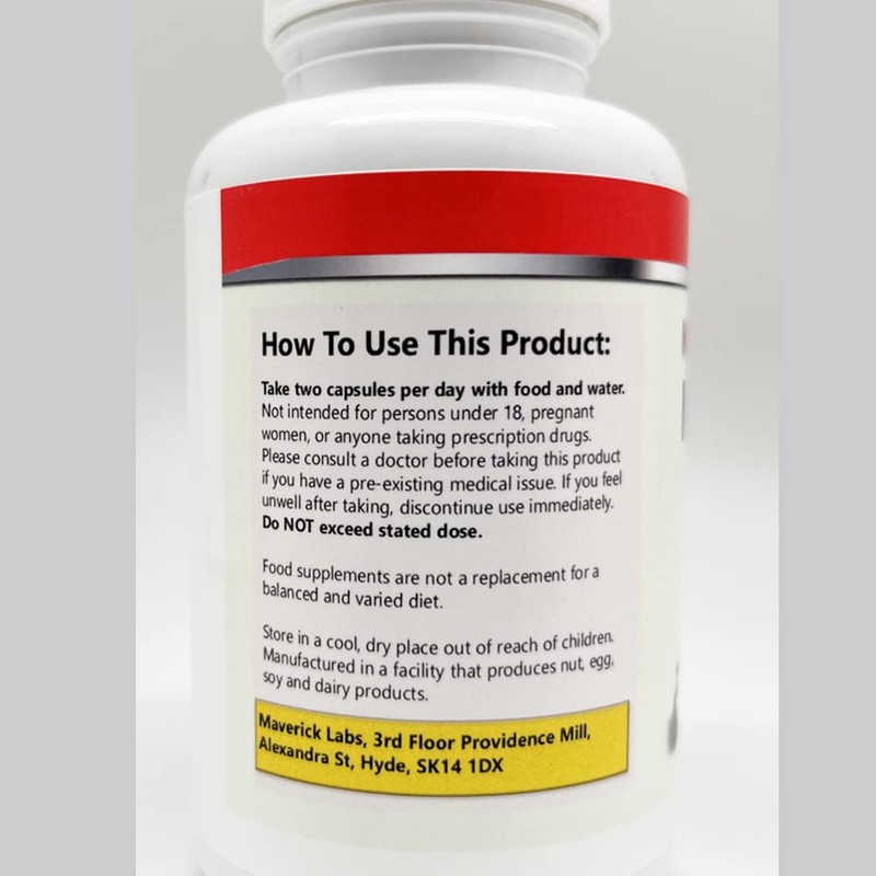 Magnesium Malate Pure Capsules 800mg Per Capsule - NO Fillers