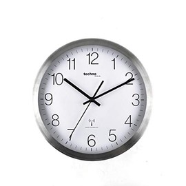 Technoline WT 8910 Radio Wall Clock Metal Frame Diameter 30 cm