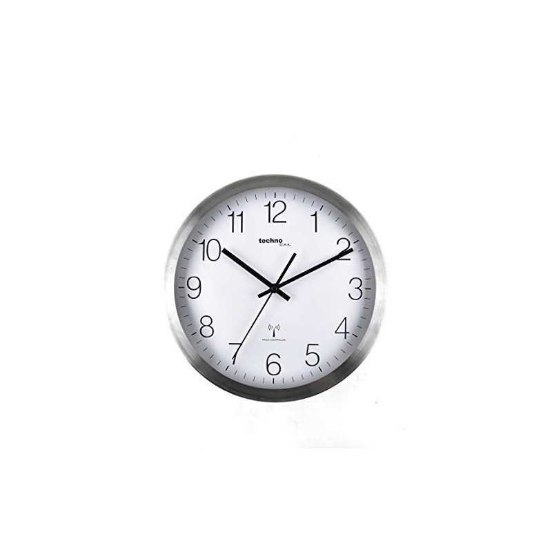 Technoline WT 8910 Radio Wall Clock Metal Frame Diameter 30