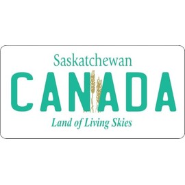 Saskatchewan Canada Photo License Plate