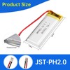 Qimoo 702248 3.7V Lipo Battery 720mAh 702248 Rechargeable Lithium Polymer