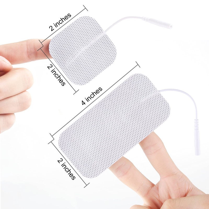 LYINIE TENS Unit Pads 32Pcs, 3rd Gen Reusable Latex-Free Replacement