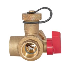Eastman Tankless Water Heater Service Valve Kit, 3/4 Inch FNPT Union x 3/4 Inch FIP Service Valves, Brass Plumbing Fitting, 60204