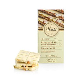 Venchi White Chocolate with Pistachios and Salted Nuts