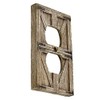 Top Brass Rustic Farmhouse Barndoor Electrical Cover Wall Plate -