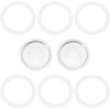 8 Piezas Anillo de Silicona para Cafetera Italiana, Repuesto Plata