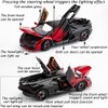 Alloy Collectible 1/24 Lambo Revuelto Toy Pull Back Vehicles Diecast