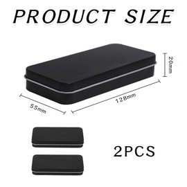 2 Pieces of Iron Storage Boxes with Lids, Portable Storage Boxes with Lids, Mini Portable Boxes, One-Piece Storage Boxes, Iron Chain Storage Boxes