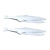 DOITOOL Cooking Utensils Fishbone Tweezers Portable Stainless Steel 2 Pack