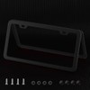 Deselen License Plate Frame, Metal Thin Stainless Steel with 2
