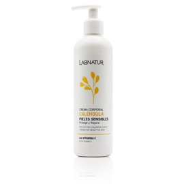 Calendula Body Cream 300 ml Regenerates Dry Skin Soothing Nourishes and Restores the Skin, Smooths and Gives Skin Elasticity Without Parabens, Sensitive Skin.