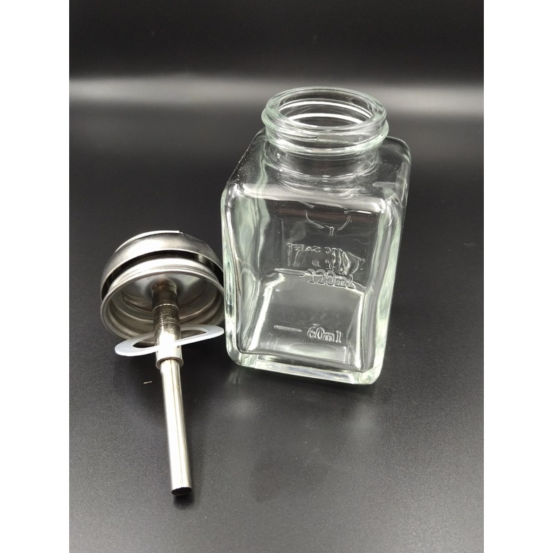ZQDZYIE 1 Pack 4 Oz Dispenser Bottle Glass Nail Polish