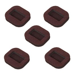 Caster Stoppers Set of 5 Caster Slippers Casters Fixed Casters Protection Wheel Chocks Floor Protection Wheel Chocks Furniture Chair Casters Anti-slip Vibration Absorption Composite Felt Pads Silent