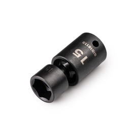 TEKTON 3/8 Inch Drive x 15 mm 6-Point Universal Joint Impact Socket | SID18115