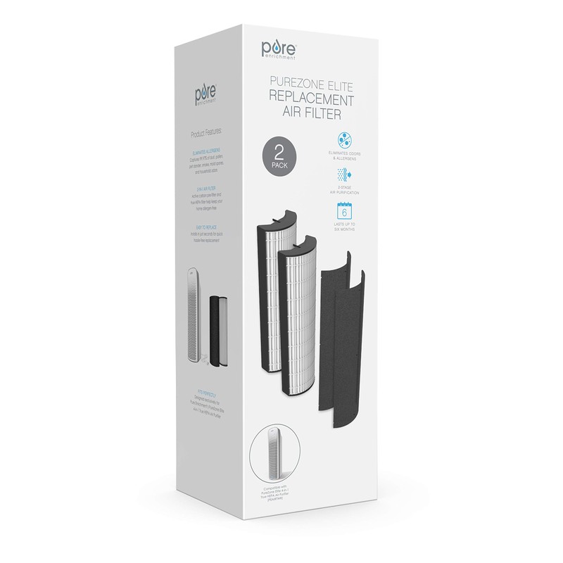 Pure Enrichment Genuine 2-in-1 True HEPA Replacement Filter for the