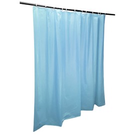 TableLinensforLess Heavy Duty 70 x 72 inch Shower Curtain Liner (Light Blue)