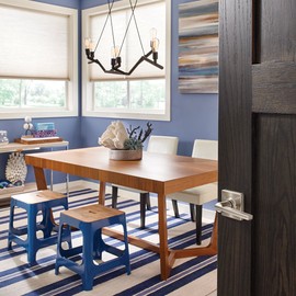 Schlage F10 LAT 619 COL Collins Trim Latitude Hall and Closet Lever, Satin Nickel