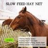 NizHome Round Bale Hay Net, 6x6FT Knotless Hay Nets for