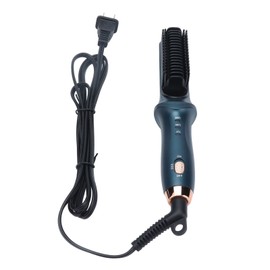 2 in 1 Hair Styling Comb Intelligent Constant Temperature Electric Hair Straightener  100V Green