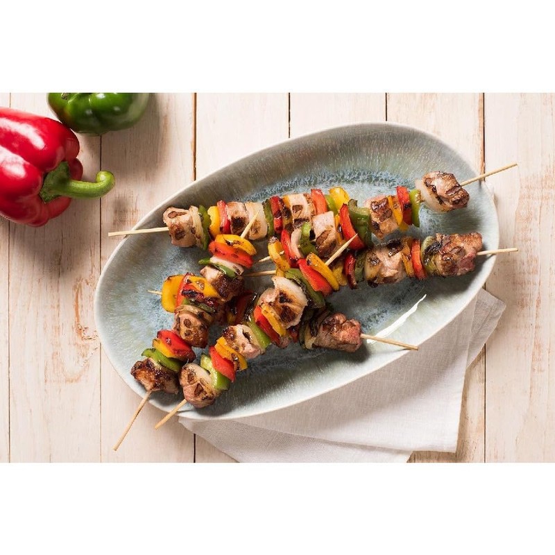 PARENCE.- Set di 100 tubi di legno/grill, spiedini, frutta, verdura,