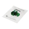 LOGICO 25 Pack Cat5e Keystone Jacks Green with Dust Cap