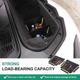 e-power-auto-Trim 2PCS Front storage compartment Insert Divider Fit Trim For Corvette C8 2020-2024