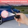 Leather Car Key Fob Cover Sleeve Protector with Keychain