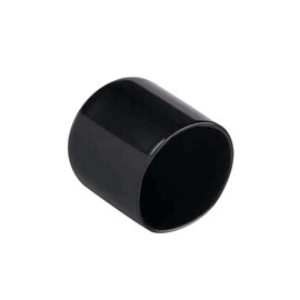 Round Black Vinyl End Cap - 2" Round Black Vinyl Flexible End Cap - Vinyl Thread Protector Flexible Vinyl Caps Vinyl Tube End Caps Flexible Vinyl Round End Caps (12)