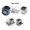 Redcamp Wood Burning Folding Camp Stove Stainless Steel Grid, Portable