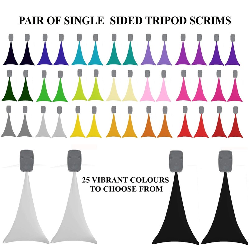 20 colors available .2x spandex stretch speaker stands scrims, SINGLE