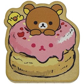 RK Rilakkuma Die Cut Memo Stand B (Donut) RK582B, Made in Japan