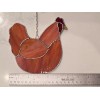 Unmarked Speckled Stained Glass Roosting Chicken 6”