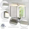 Joossnwell Brushed Nickel Vanity Light for Bathroom Lighting Fixtures Over