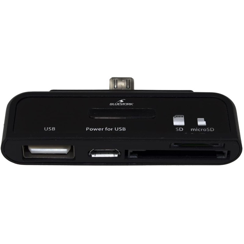 Bluestork bs-rdr-musb-sd Black Micro USB Memory Card Reader – Card