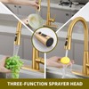 Tohlar Gold Touchless Kitchen Sink Faucet, Smart Bar Faucets with