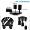 Klighten 3 Way Ceiling Spotlights Rotatable GU10 Ceiling Spots, GU10