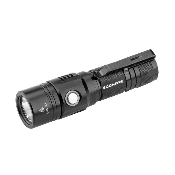 soonfire 1000 Lumens White LED Flashlight, E USB Rechargeable Waterproof