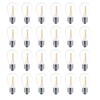 Meconard 24 Pack LED S14 Replacement Light Bulbs, Shatterproof Outdoor