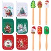 Zhehao 12 Pcs Christmas Silicone Spatulas Pot Holders Set Heat