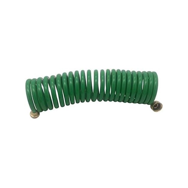 Binnuo PVC & Brass 25 FT Green Garden Hose, 3/8