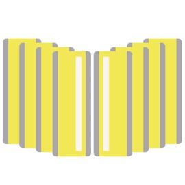 PATIKIL Guided Reading Strips, 8 Pieces Tracking Highlight Colored Overlay Strips Bookmark Dyslexia Reading Teaching Tools for Children Classroom Teacher, Yellow