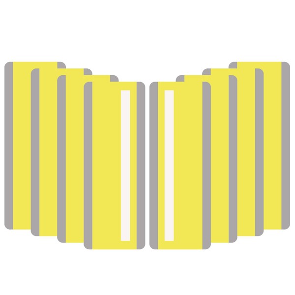 PATIKIL Guided Reading Strips, 8 Pieces Tracking Highlight Colored Overlay