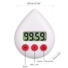 Water Drop Shaped Shower Timer, Portable Digital Countdown Timer with