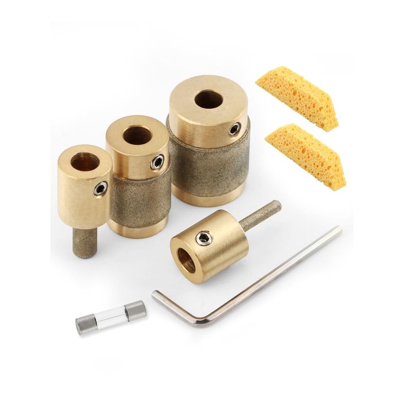 Glass Diamond Grinder Bit Head Tools Combination Set 1" 3/4"