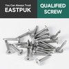 EASTPUK #8 x 1-1/2" Self Tapping Screws for Metal, Truss