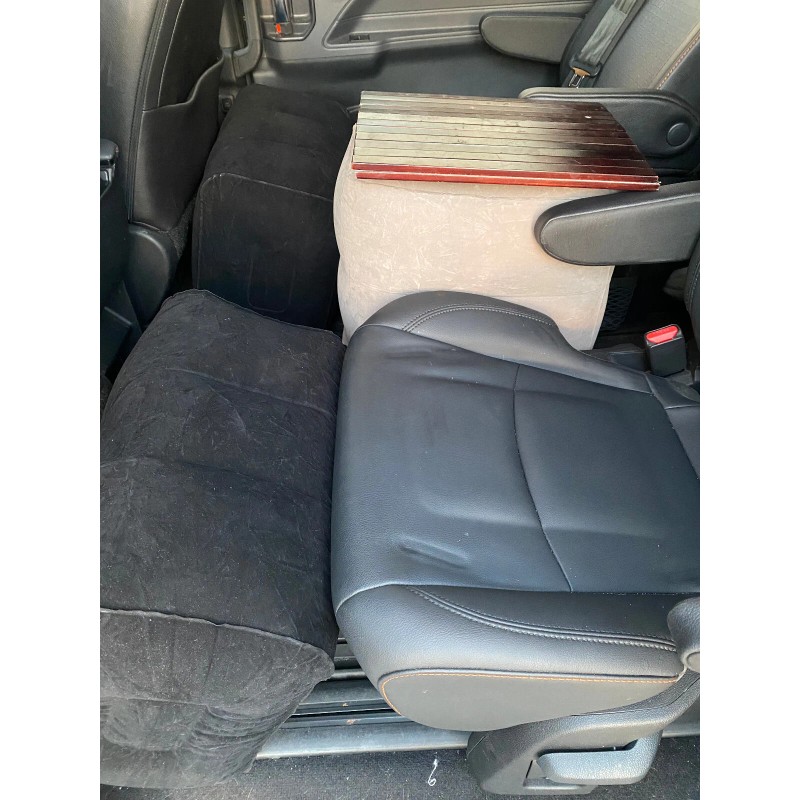 OPT7 NEW GRAY Inflatble ottoman seat footrest conversion w air