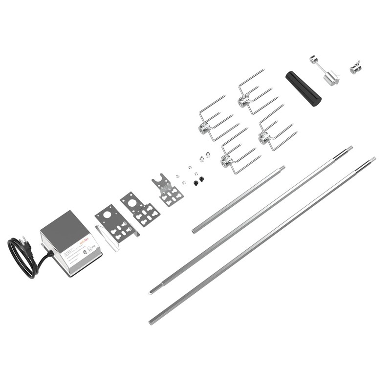 onlyfire Universal Grill Replacement Rotisserie Kit - 45'' & 53''